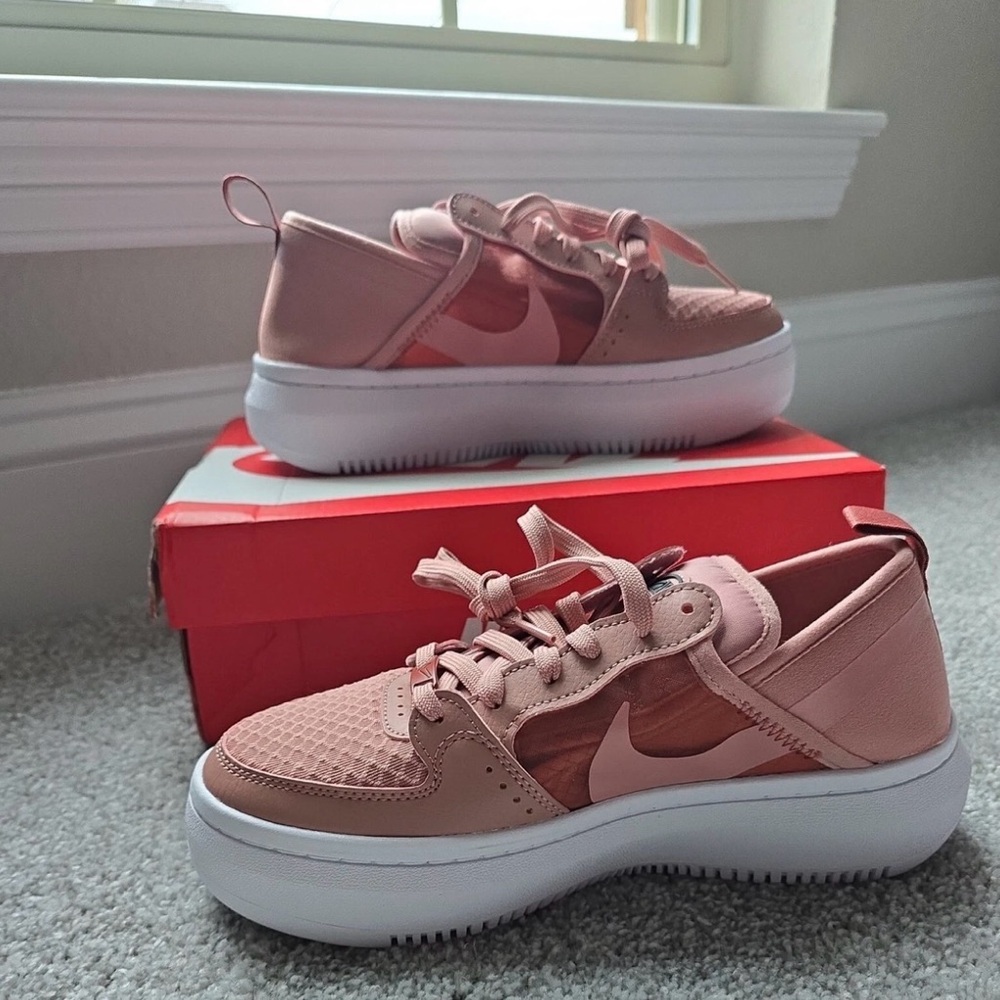 Nike Light Pink Platform Sneakers